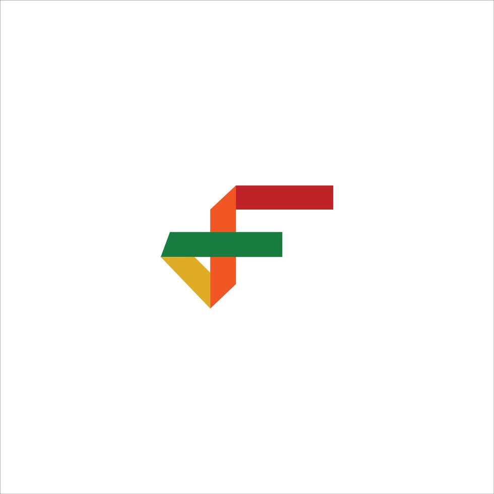 Initial letter ff logo or f logo vector design template