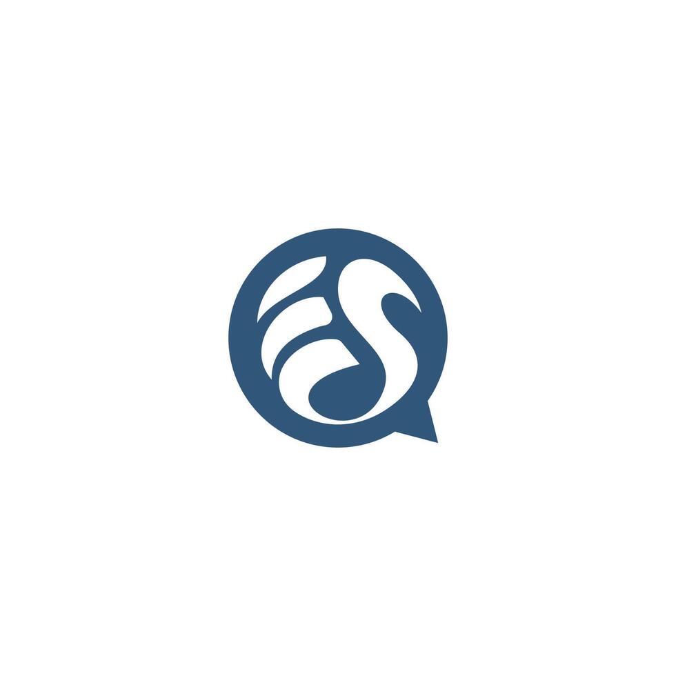 initial letter es or se logo vector logo design