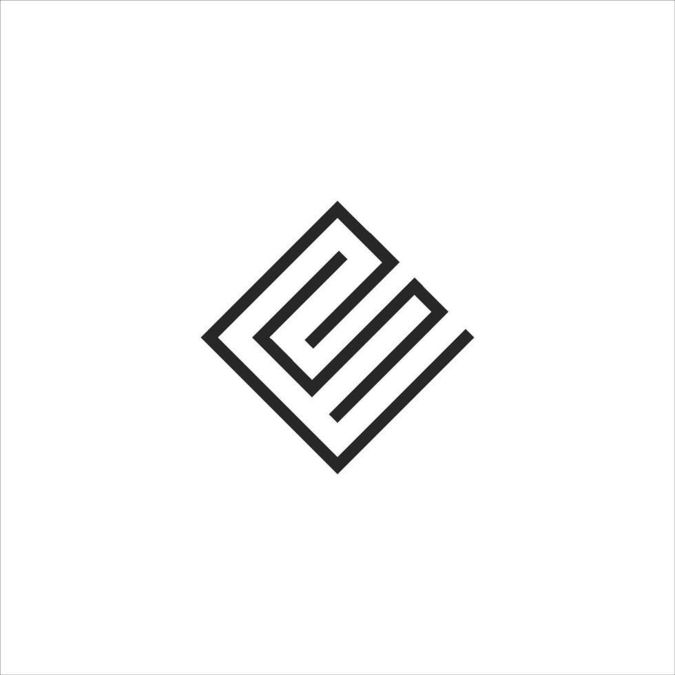 initial letter es or se logo vector logo design