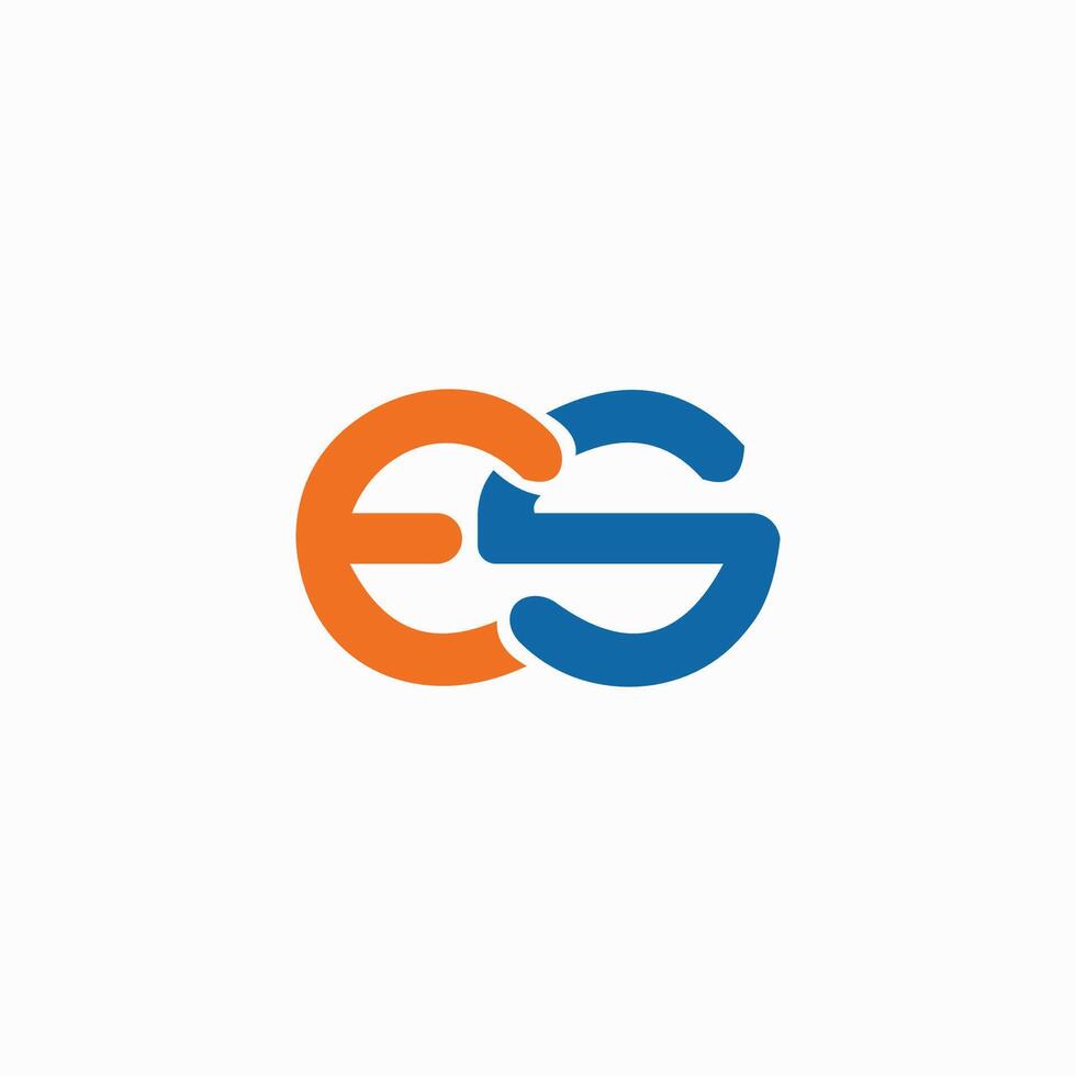 initial letter es or se logo vector logo design