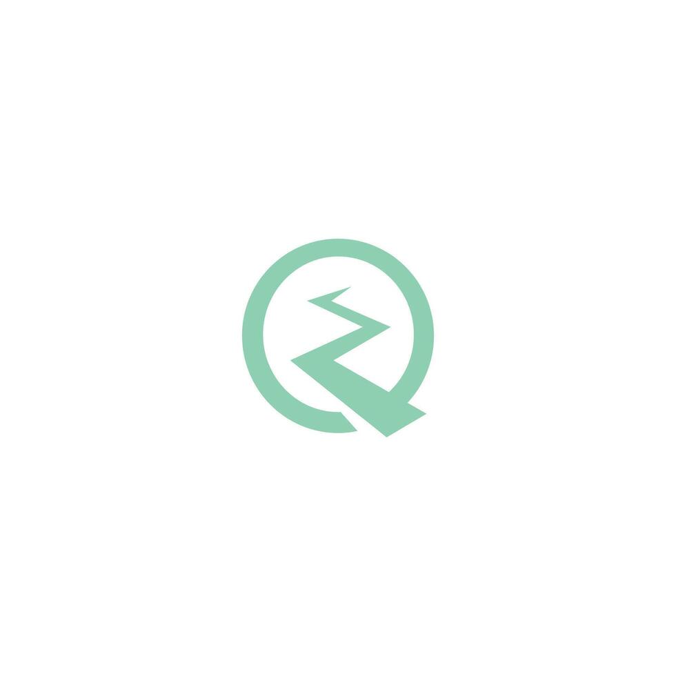 initial letter eq or qe logo vector logo design