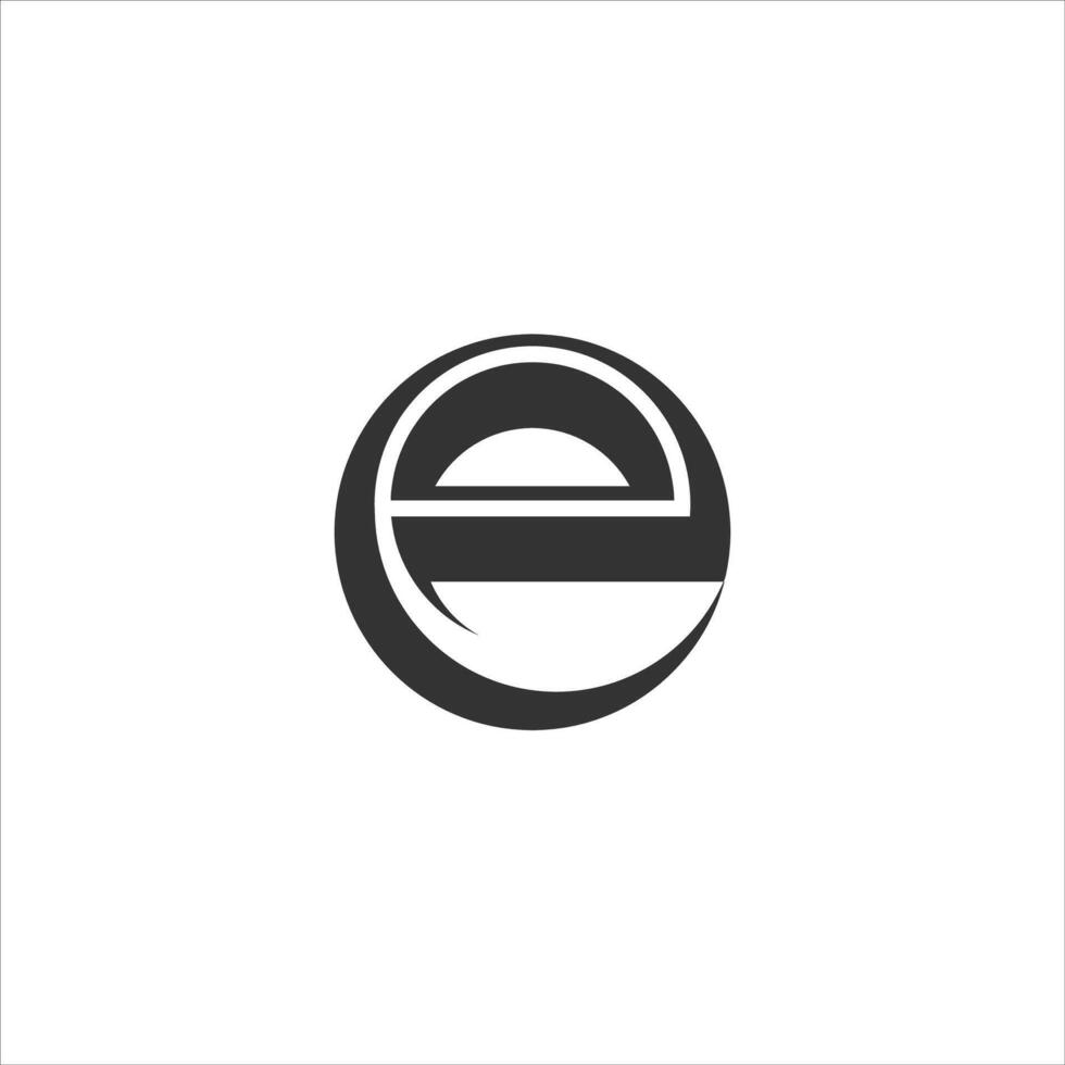 Initial letter eo or oe logo vector design template