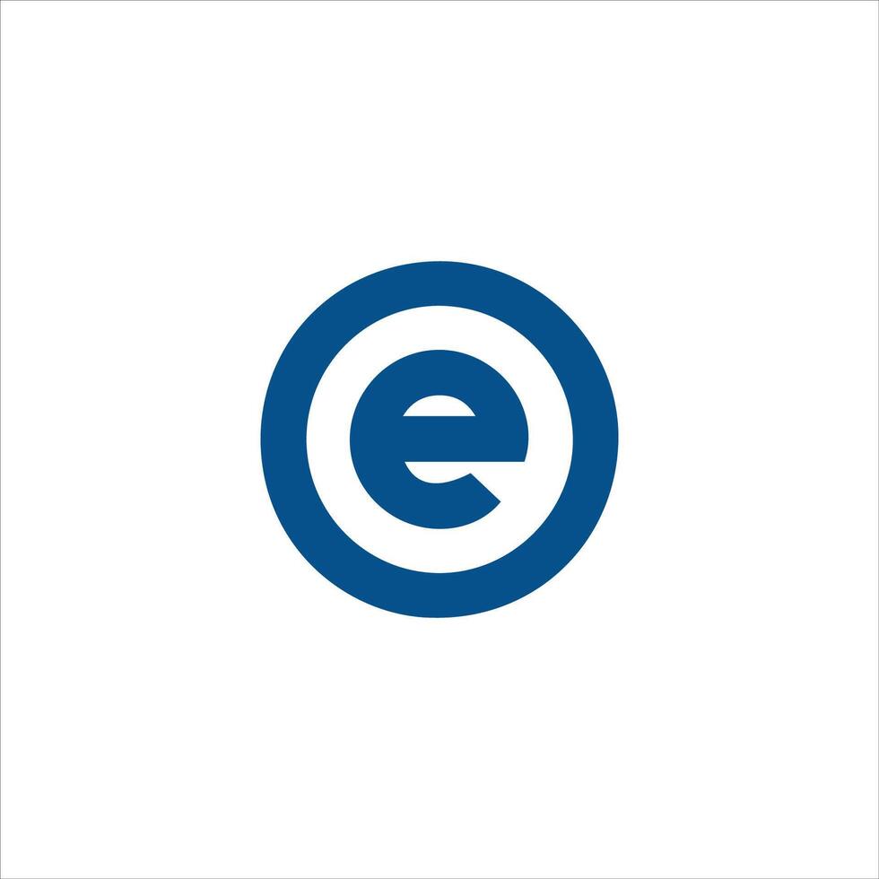 Initial letter eo or oe logo vector design template