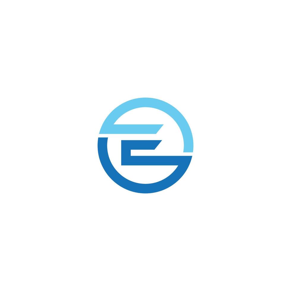 Initial letter eo or oe logo vector design template