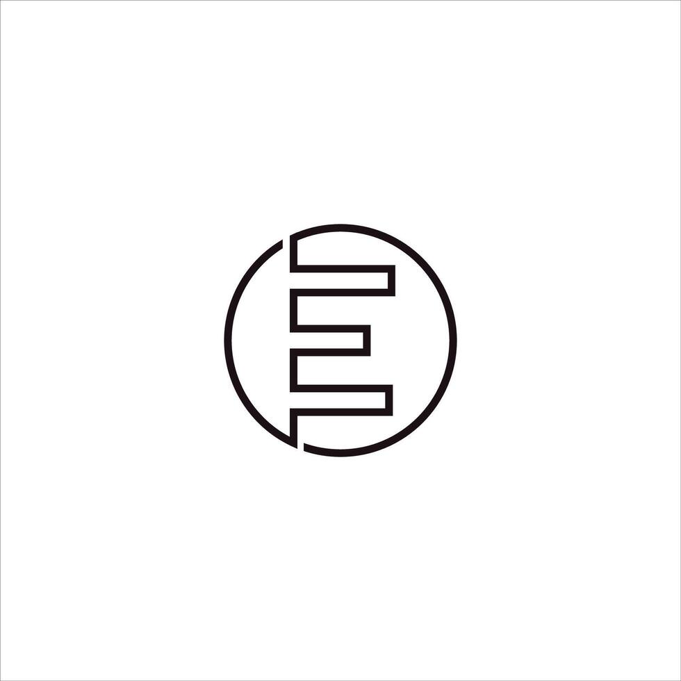 Initial letter eo or oe logo vector design template