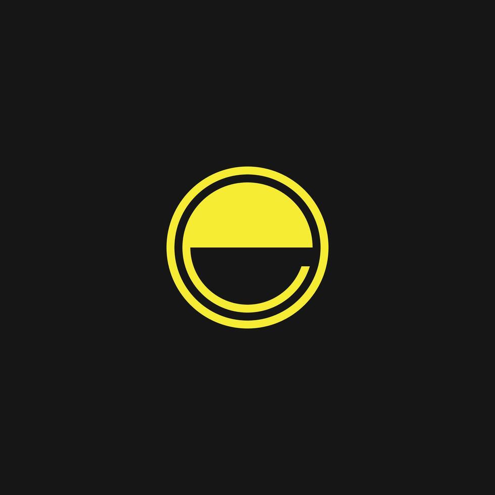 Initial letter eo or oe logo vector design template