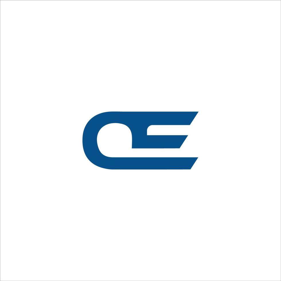 Initial letter eo or oe logo vector design template
