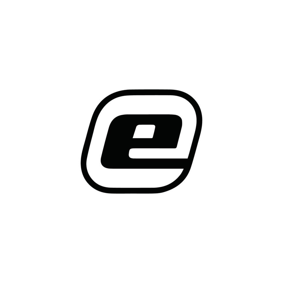 Initial letter eo or oe logo vector design template