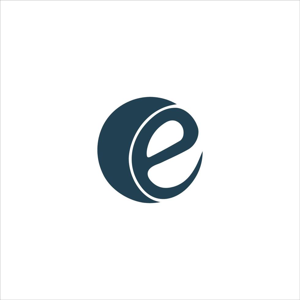 Initial letter eo or oe logo vector design template