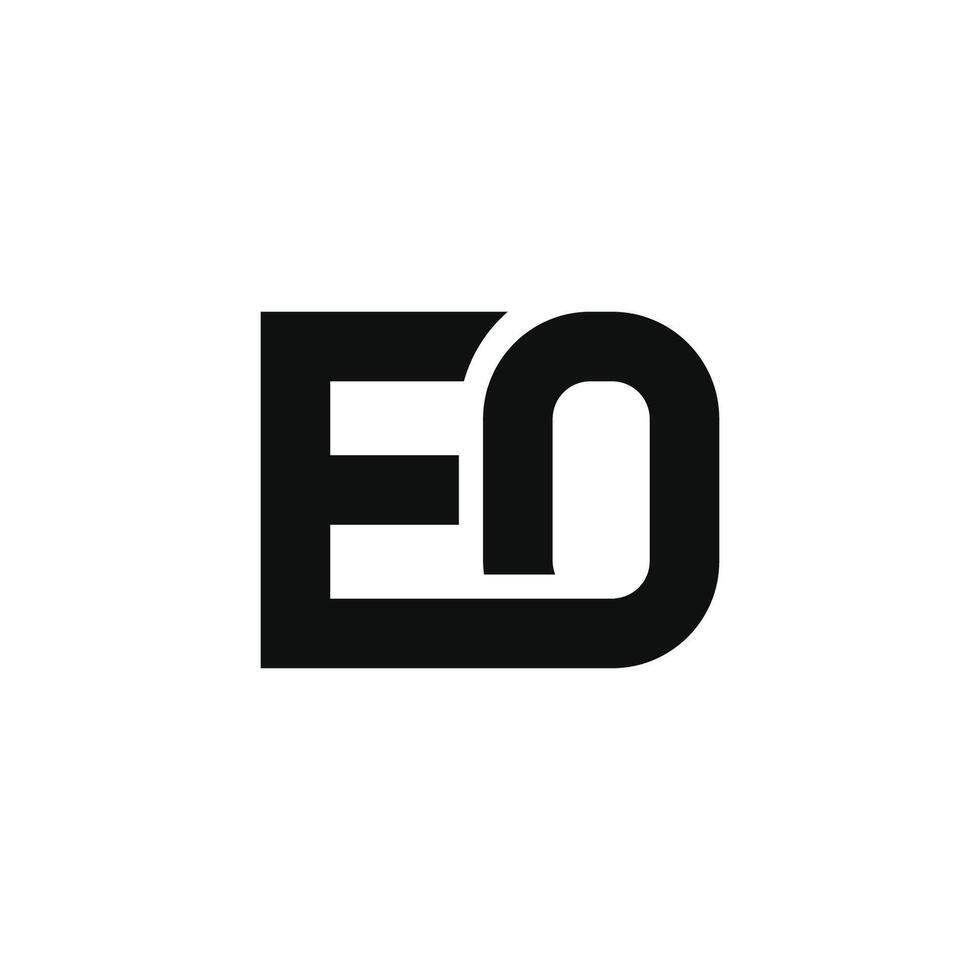 inicial letra eo o oe logo vector diseño modelo