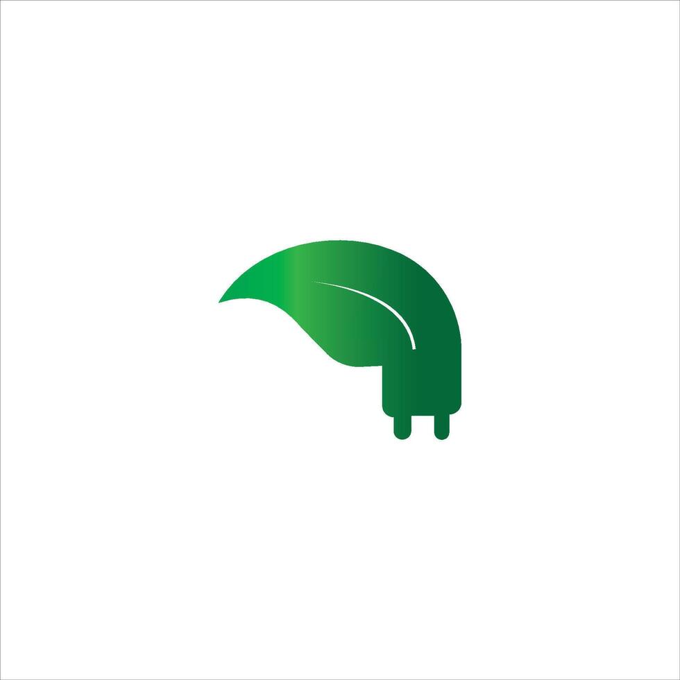 plantilla de diseño de logotipo de energía verde vector