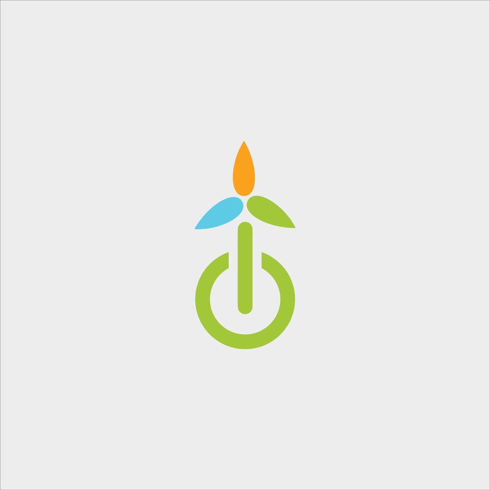 Green Energy Logo Design Template vector