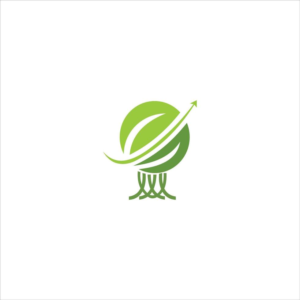 plantilla de diseño de logotipo de energía verde vector