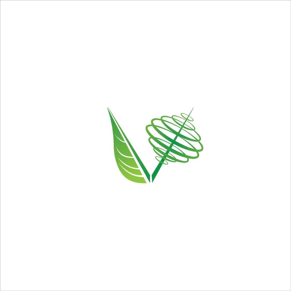 plantilla de diseño de logotipo de energía verde vector
