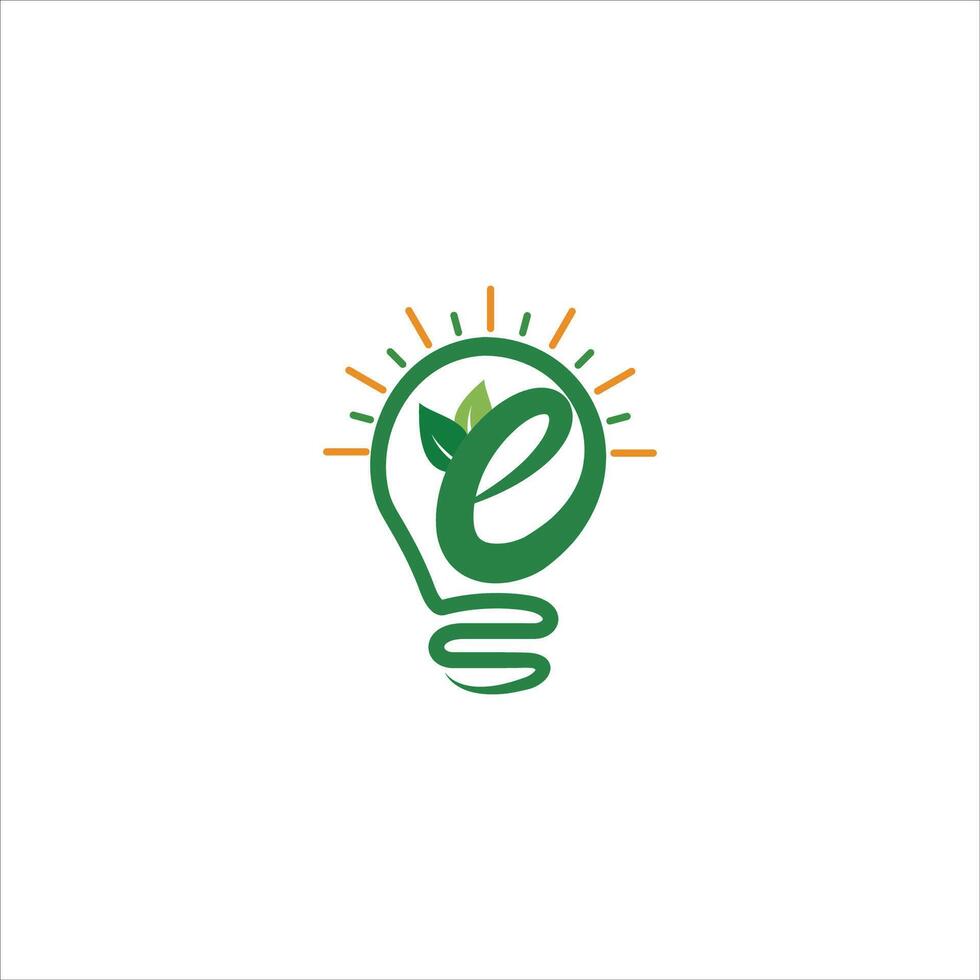 plantilla de diseño de logotipo de energía verde vector