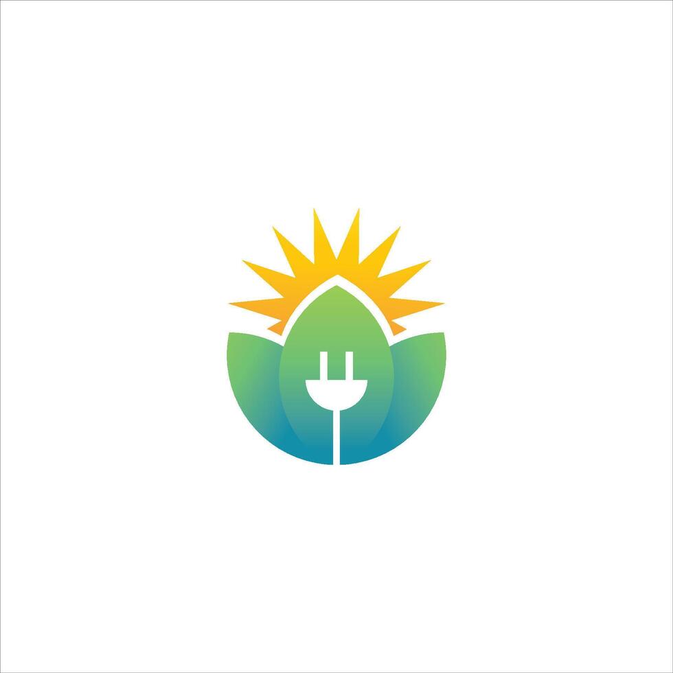Green Energy Logo Design Template vector