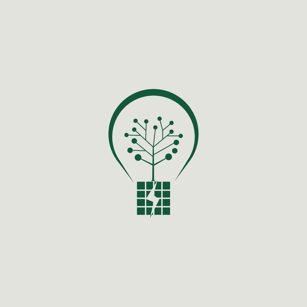 plantilla de diseño de logotipo de energía verde vector