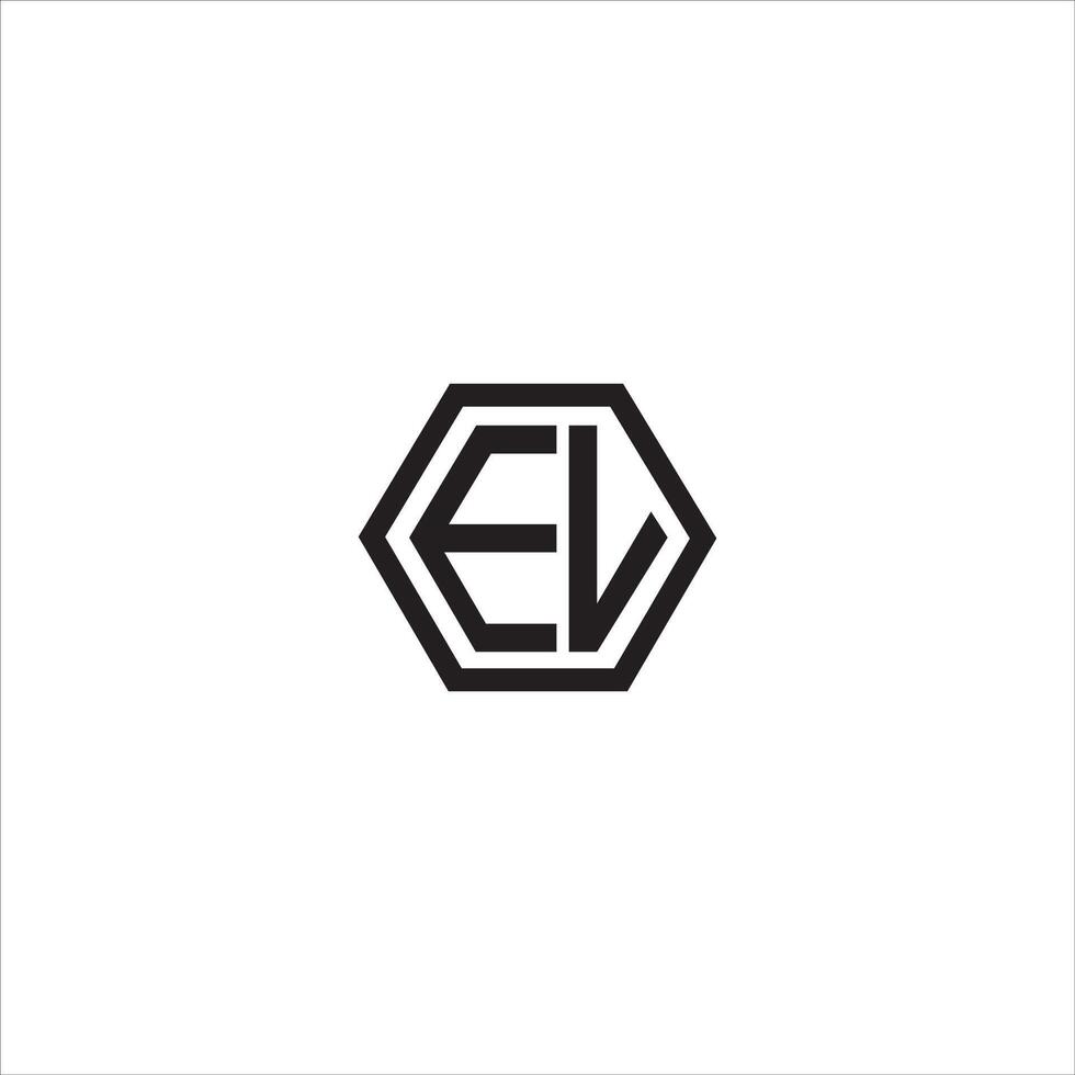 Initial letter el or le logo vector design template