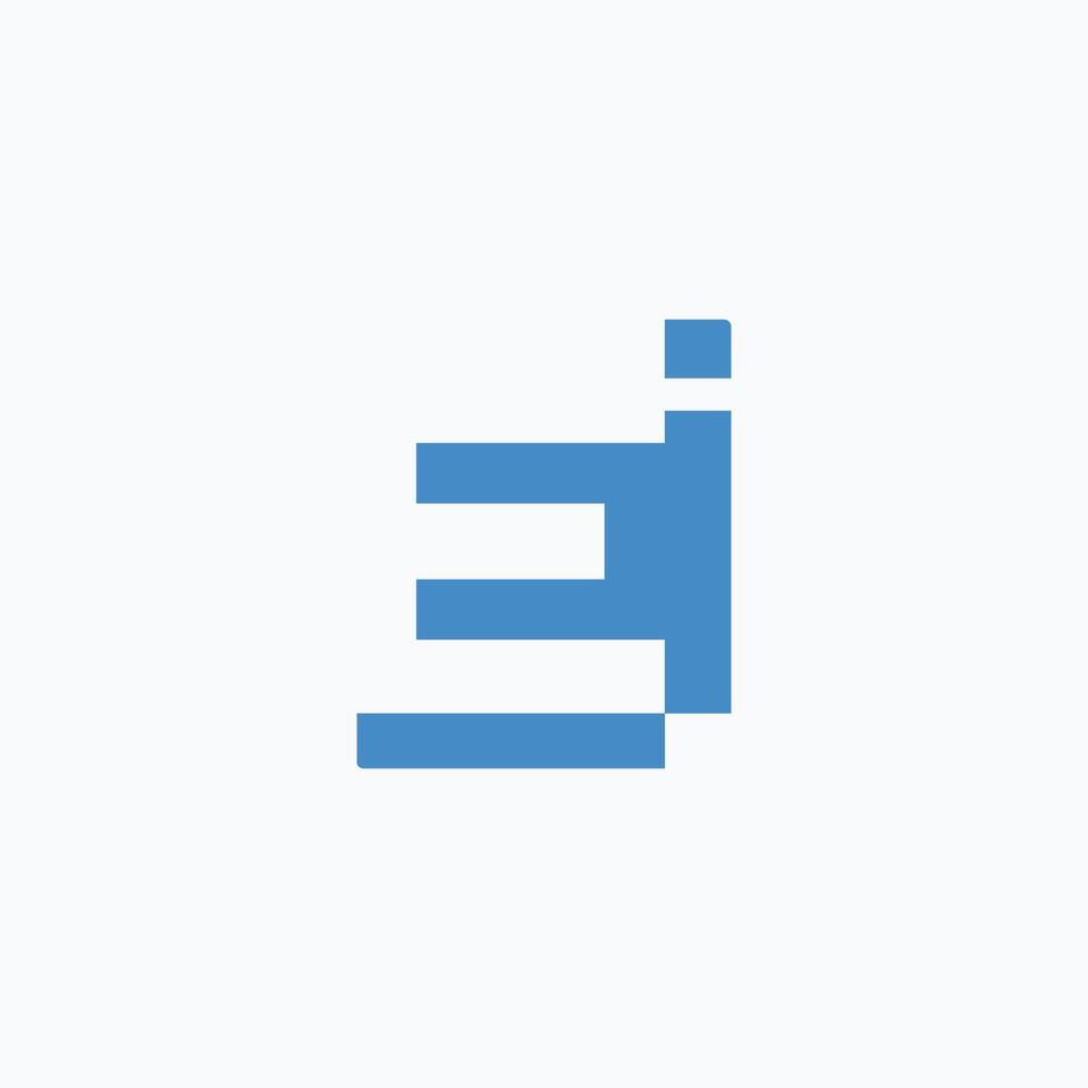 Initial letter ei or ie logo vector design templates