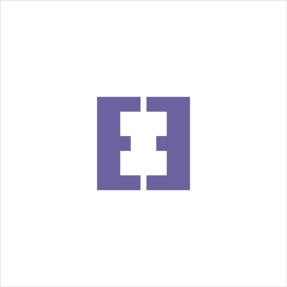 Initial letter ei or ie logo vector design templates