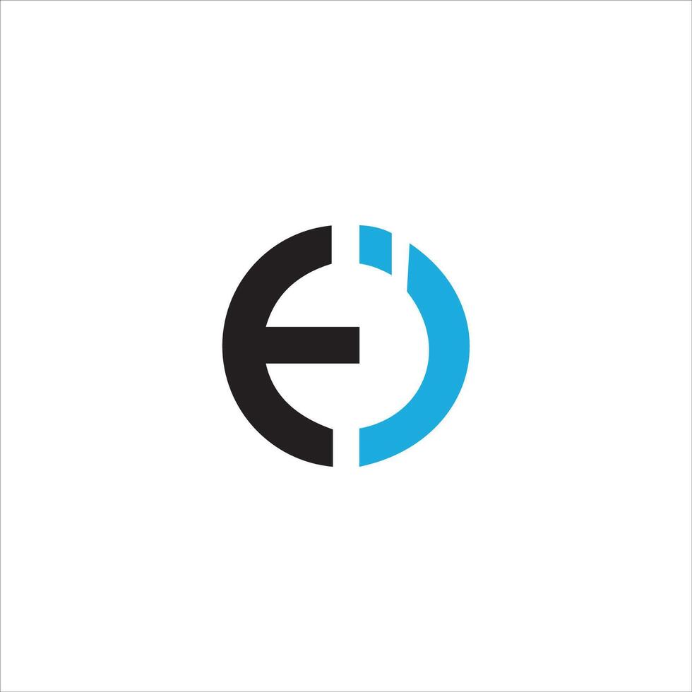 Initial letter ei or ie logo vector design templates