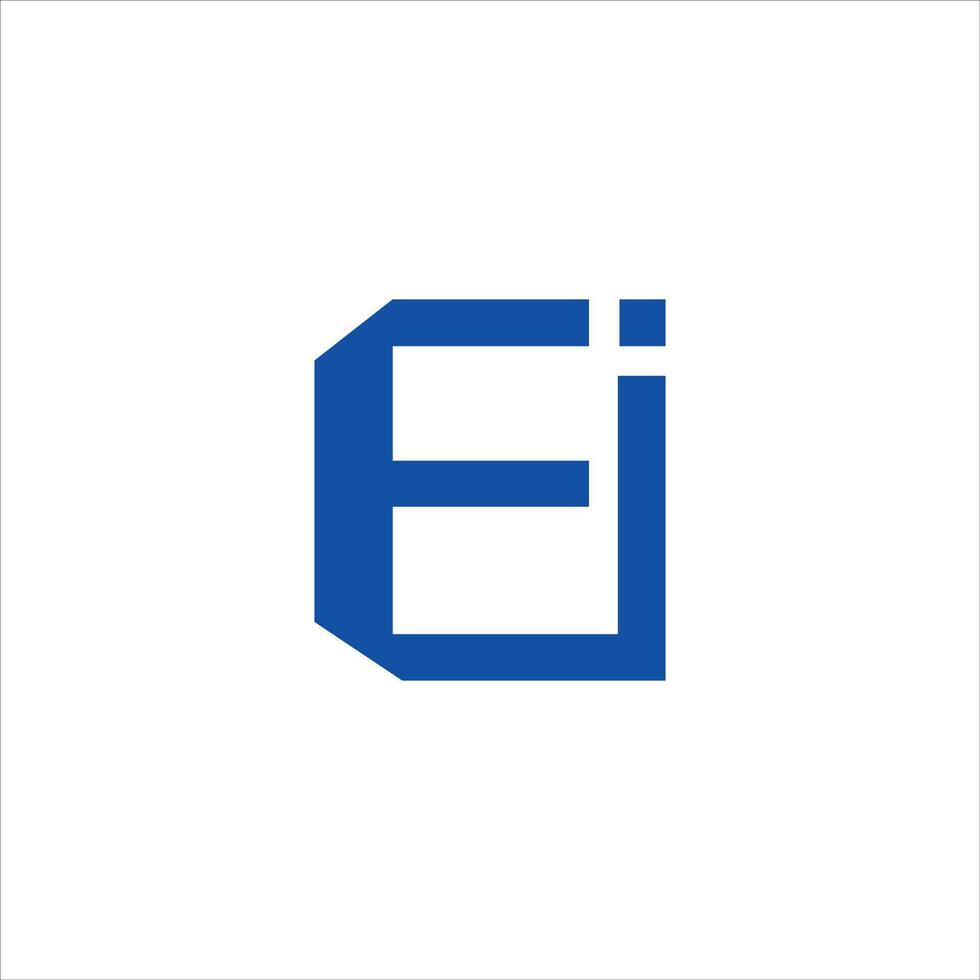 Initial letter ei or ie logo vector design templates