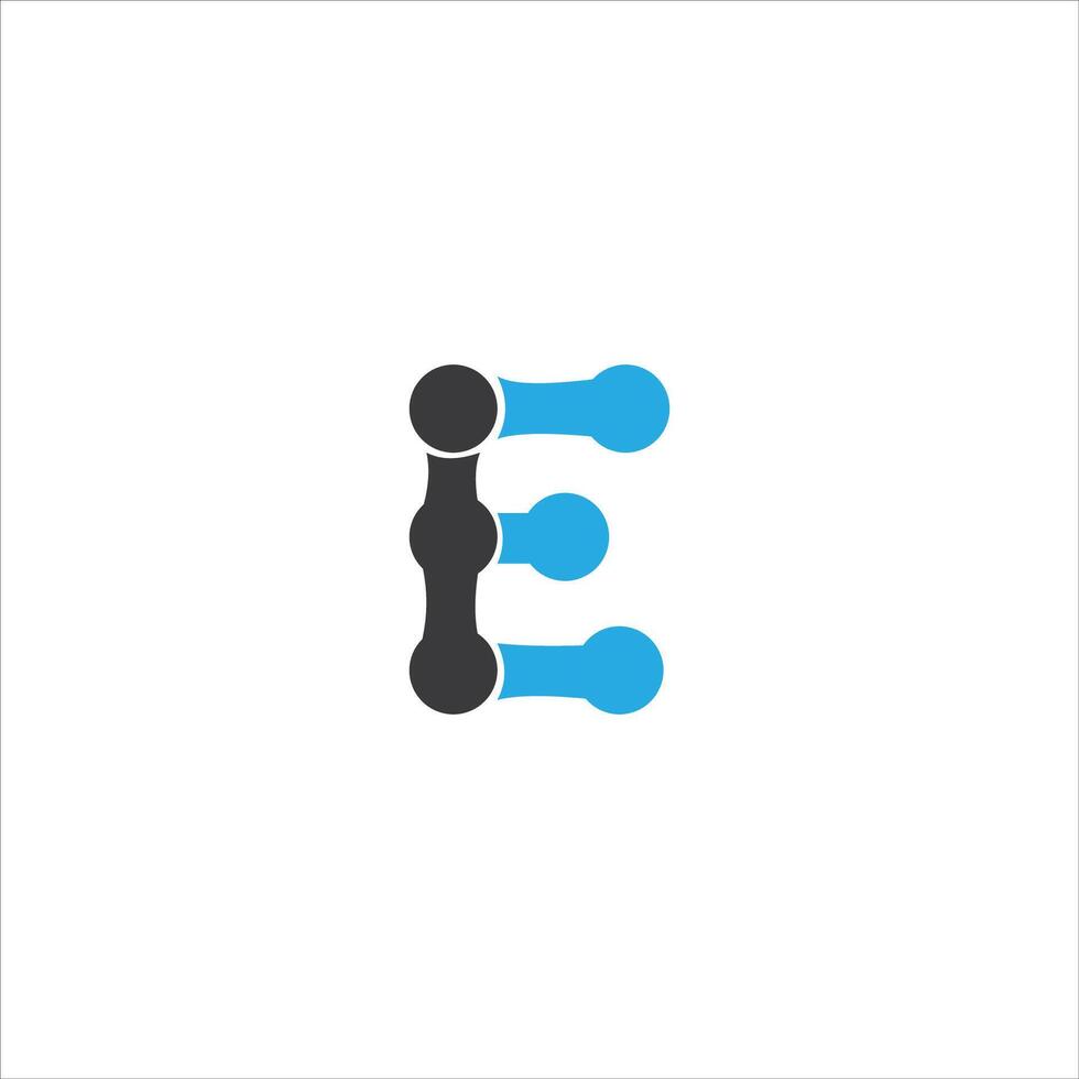 Initial letter ei or ie logo vector design templates