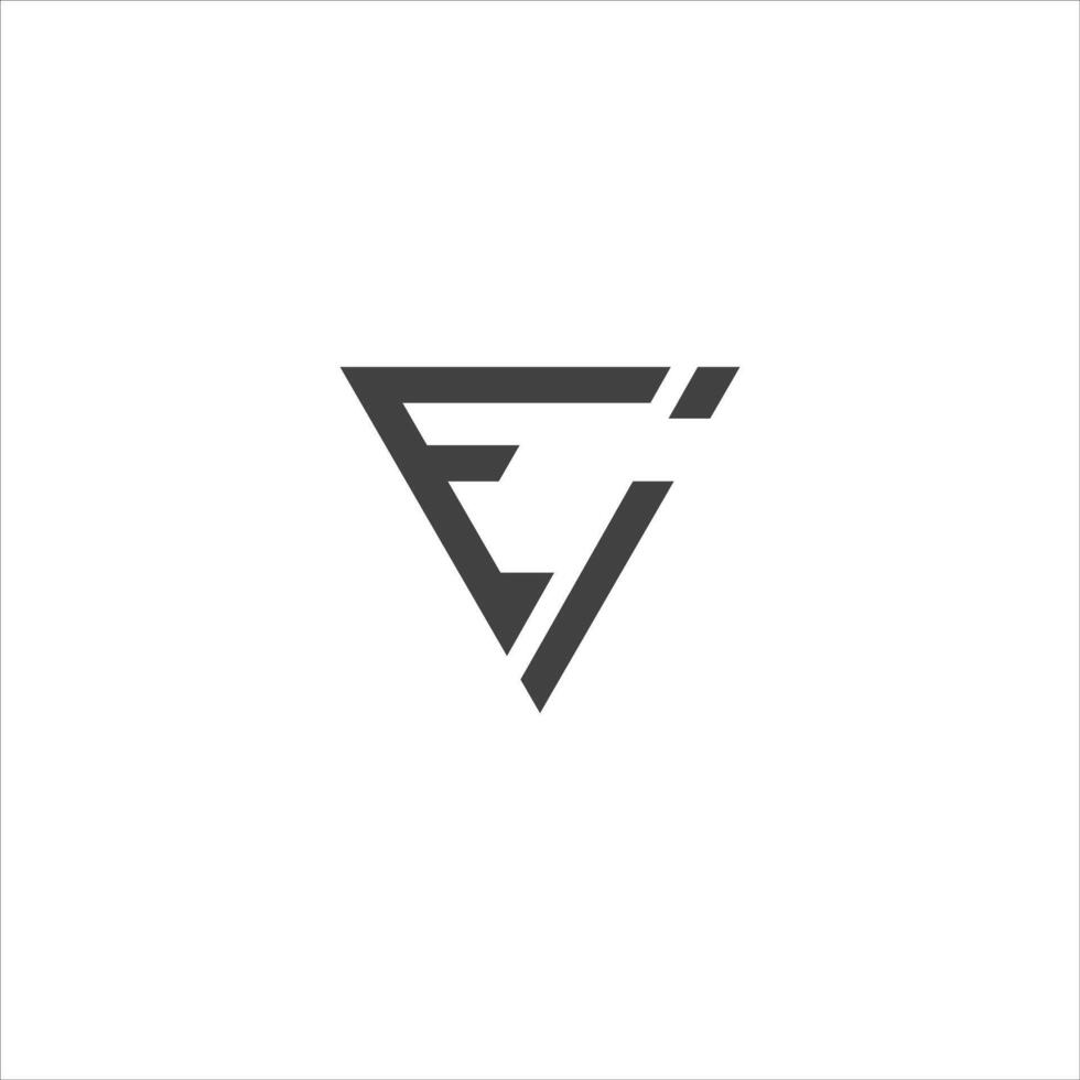 Initial letter ei or ie logo vector design templates