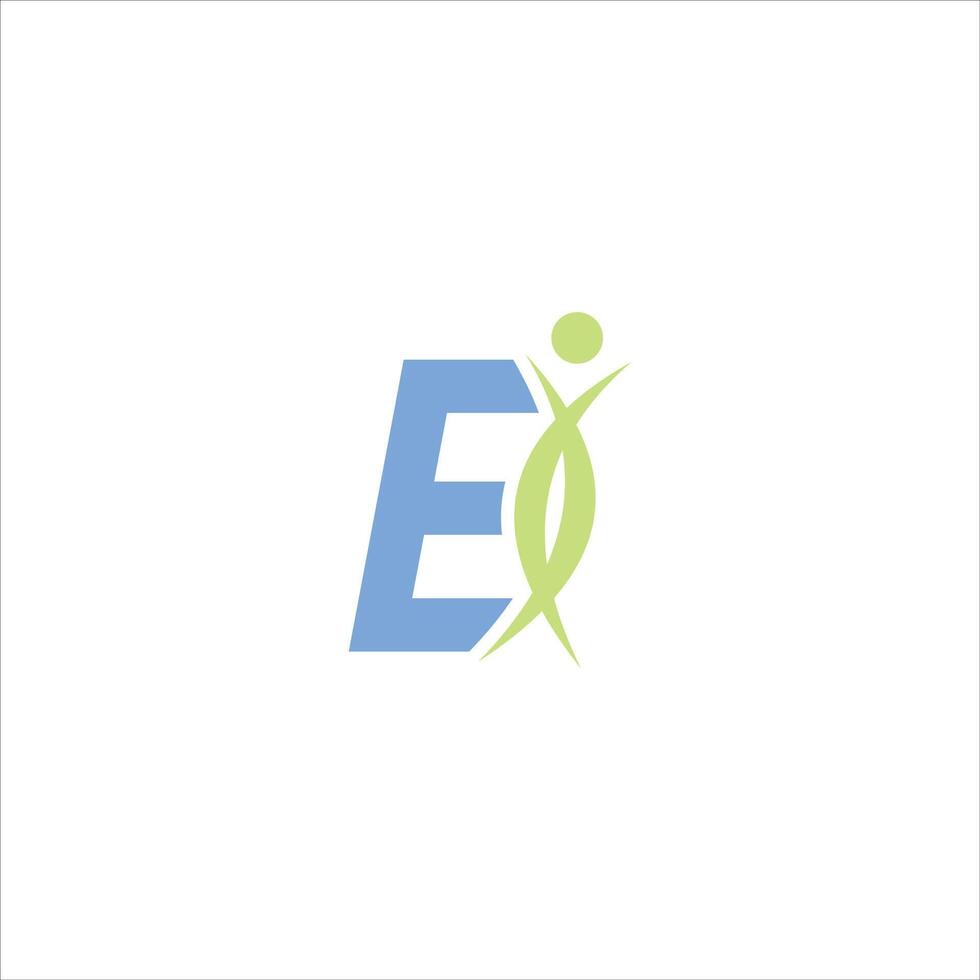 Initial letter ei or ie logo vector design templates