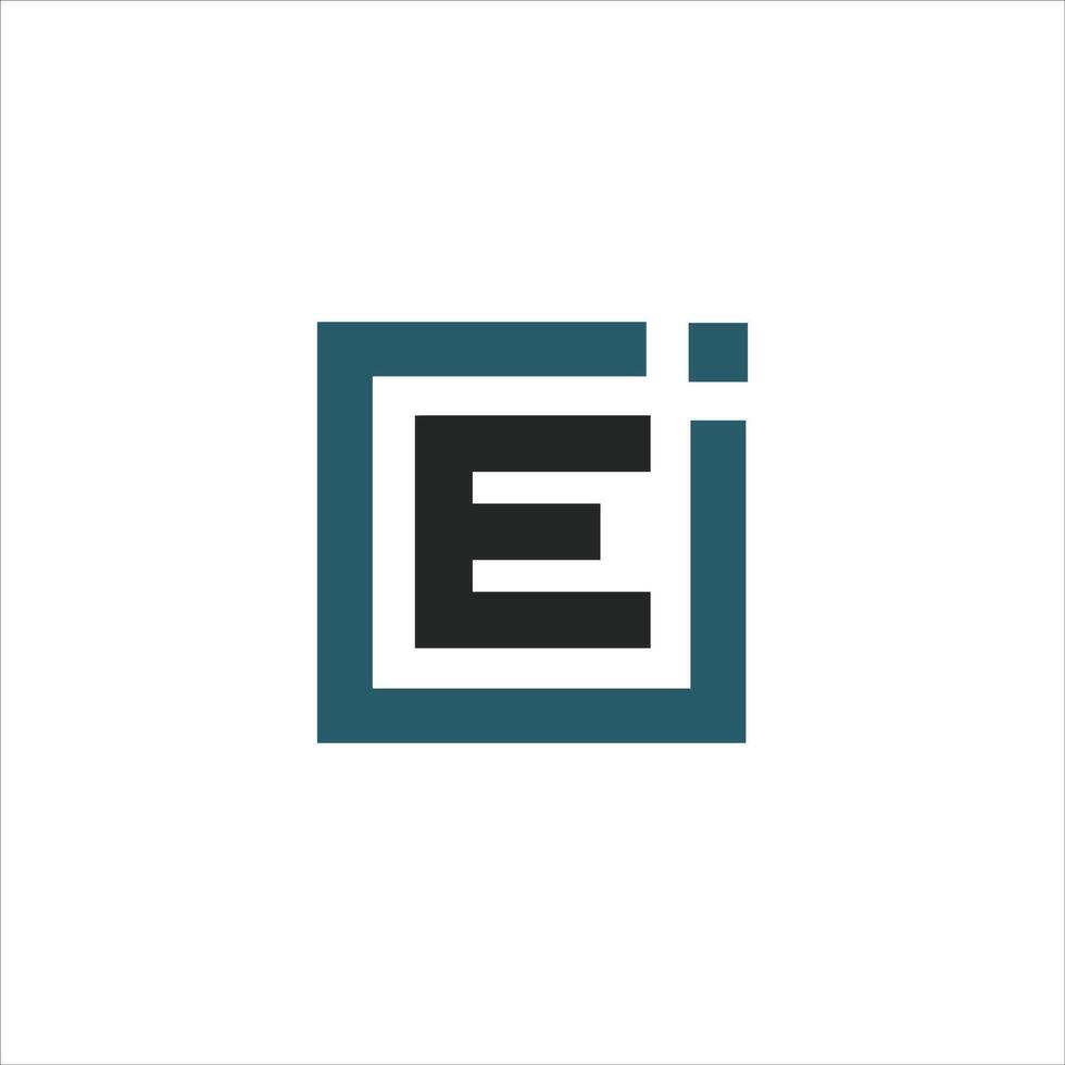 Initial letter ei or ie logo vector design templates