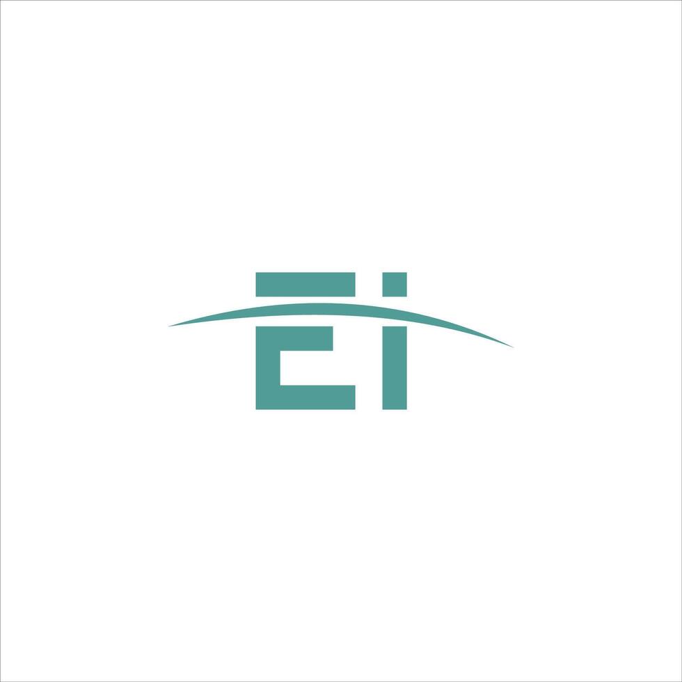 Initial letter ei or ie logo vector design templates