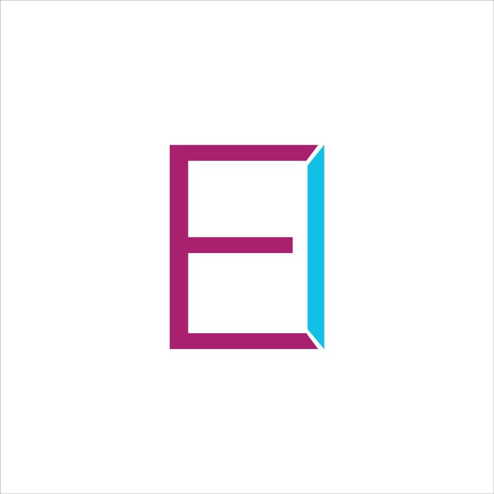 Initial letter ei or ie logo vector design templates
