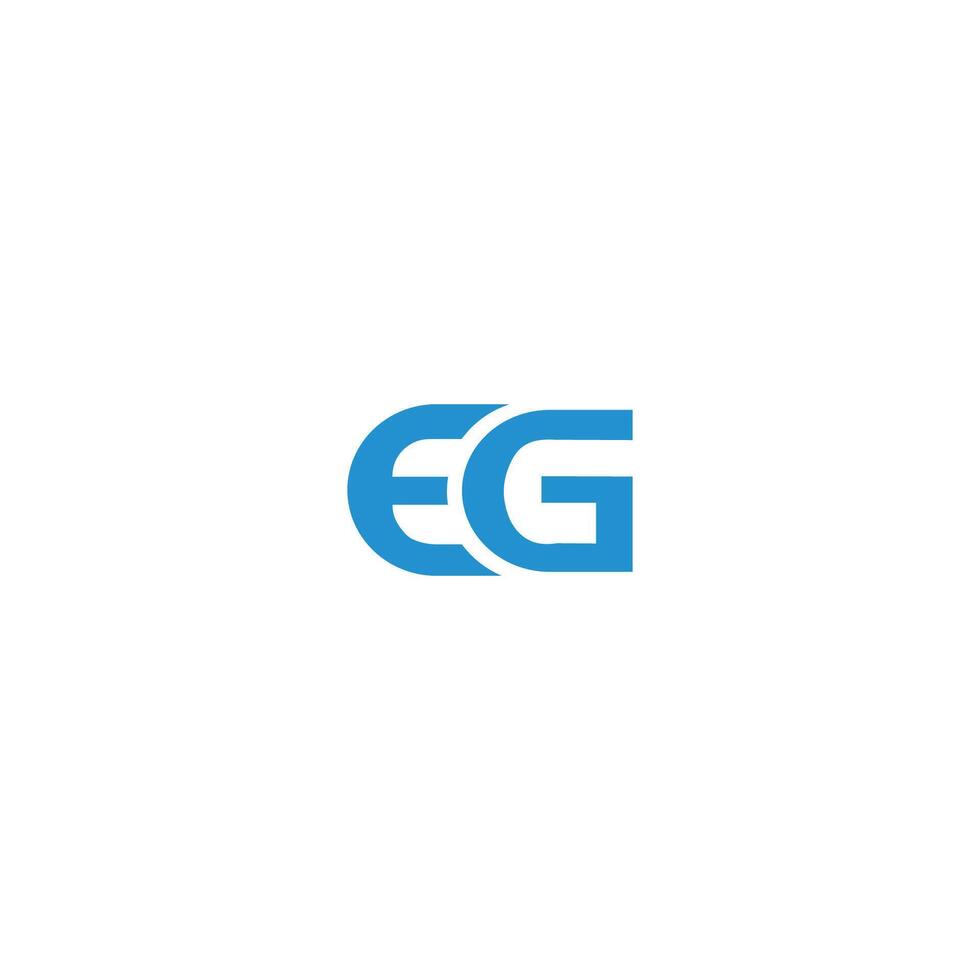 Letter  eg or ge logo vector logo design