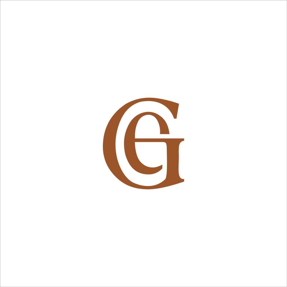 Letter  eg or ge logo vector logo design