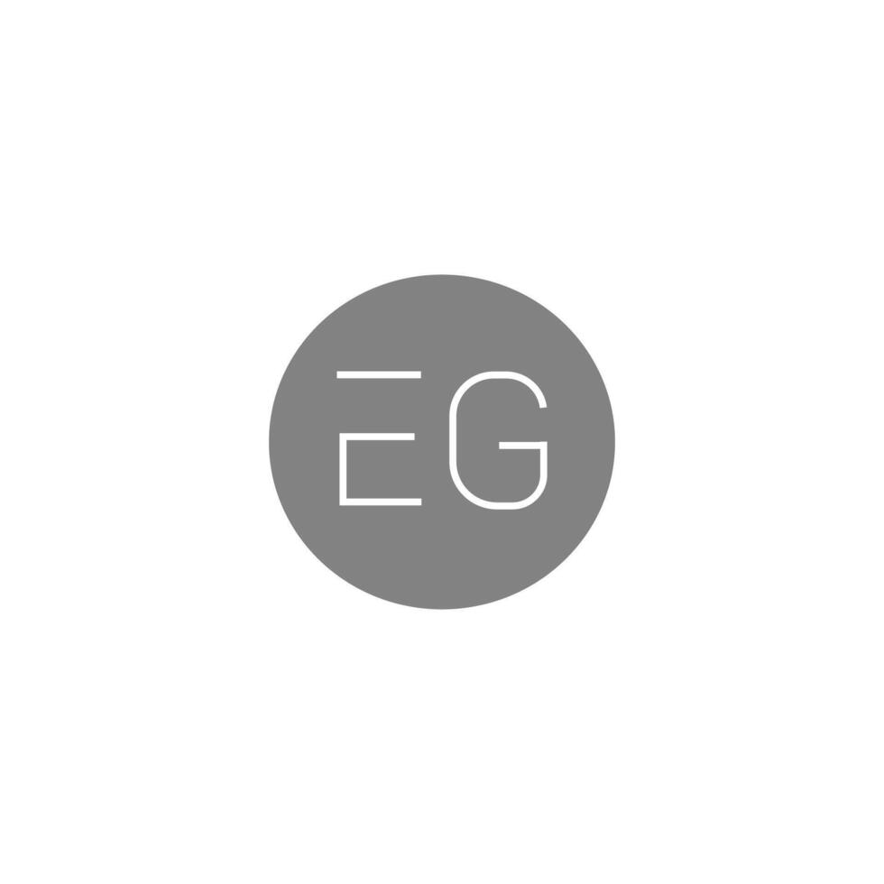 Letter  eg or ge logo vector logo design