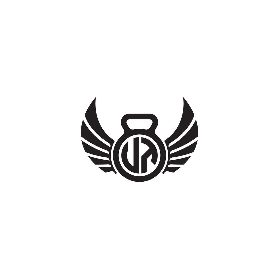 TT fitness GYM and wing initial concept with high quality logo design vector