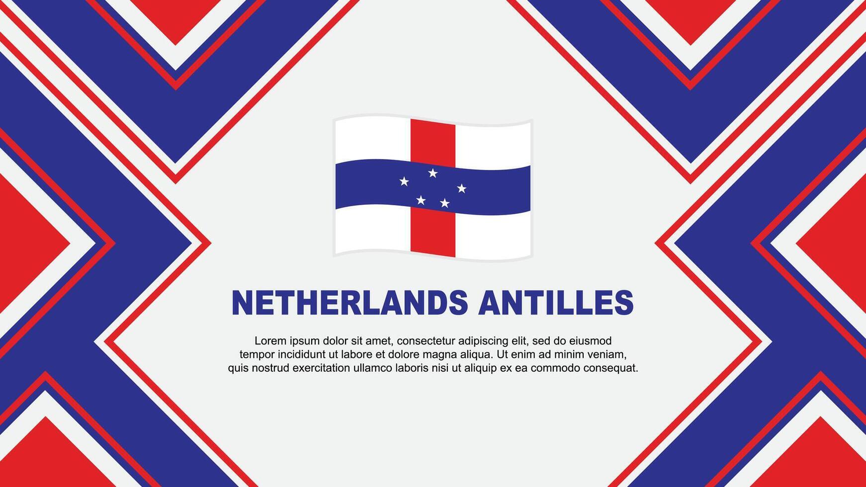 Países Bajos antillas bandera resumen antecedentes diseño modelo. Países Bajos antillas independencia día bandera fondo de pantalla vector ilustración. vector