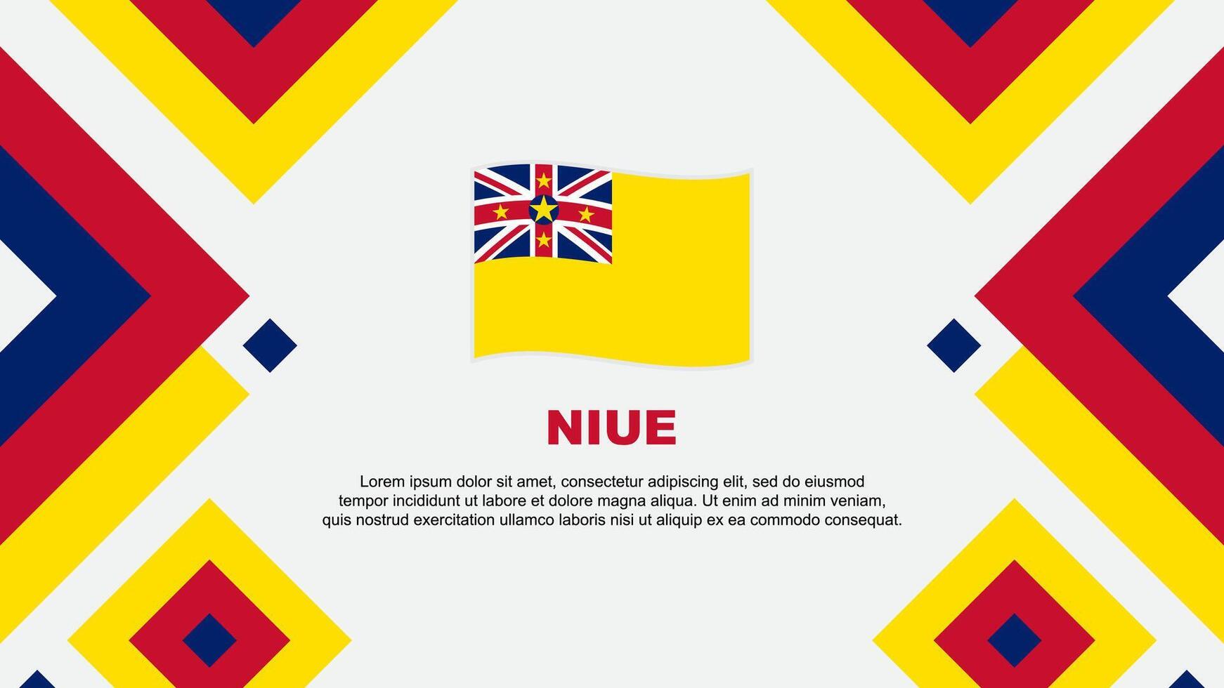 niue bandera resumen antecedentes diseño modelo. niue independencia día bandera fondo de pantalla vector ilustración. niue modelo