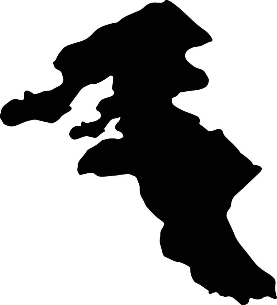 Ardebil Iran silhouette map vector