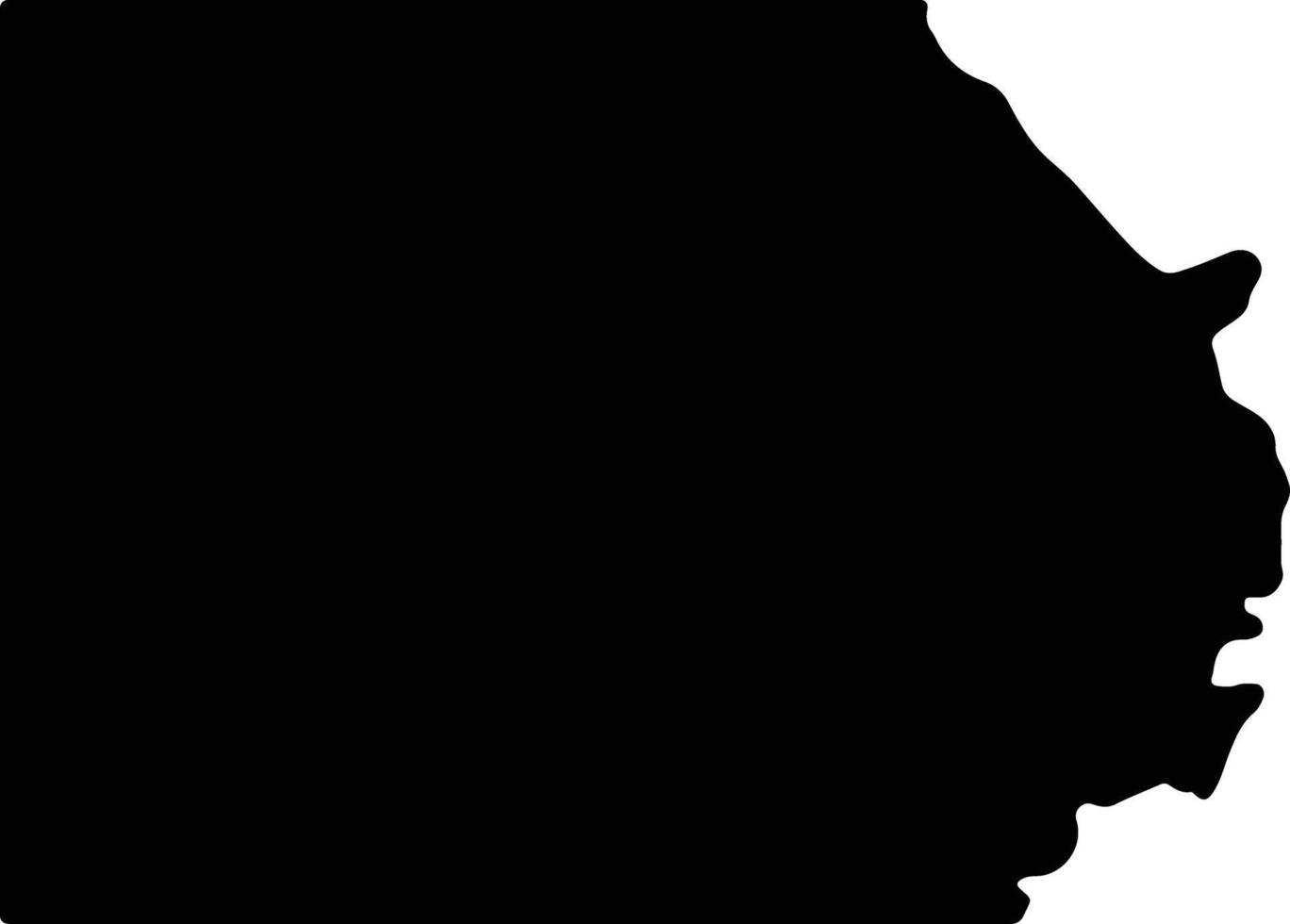 Al Wadi at Jadid Egypt silhouette map vector