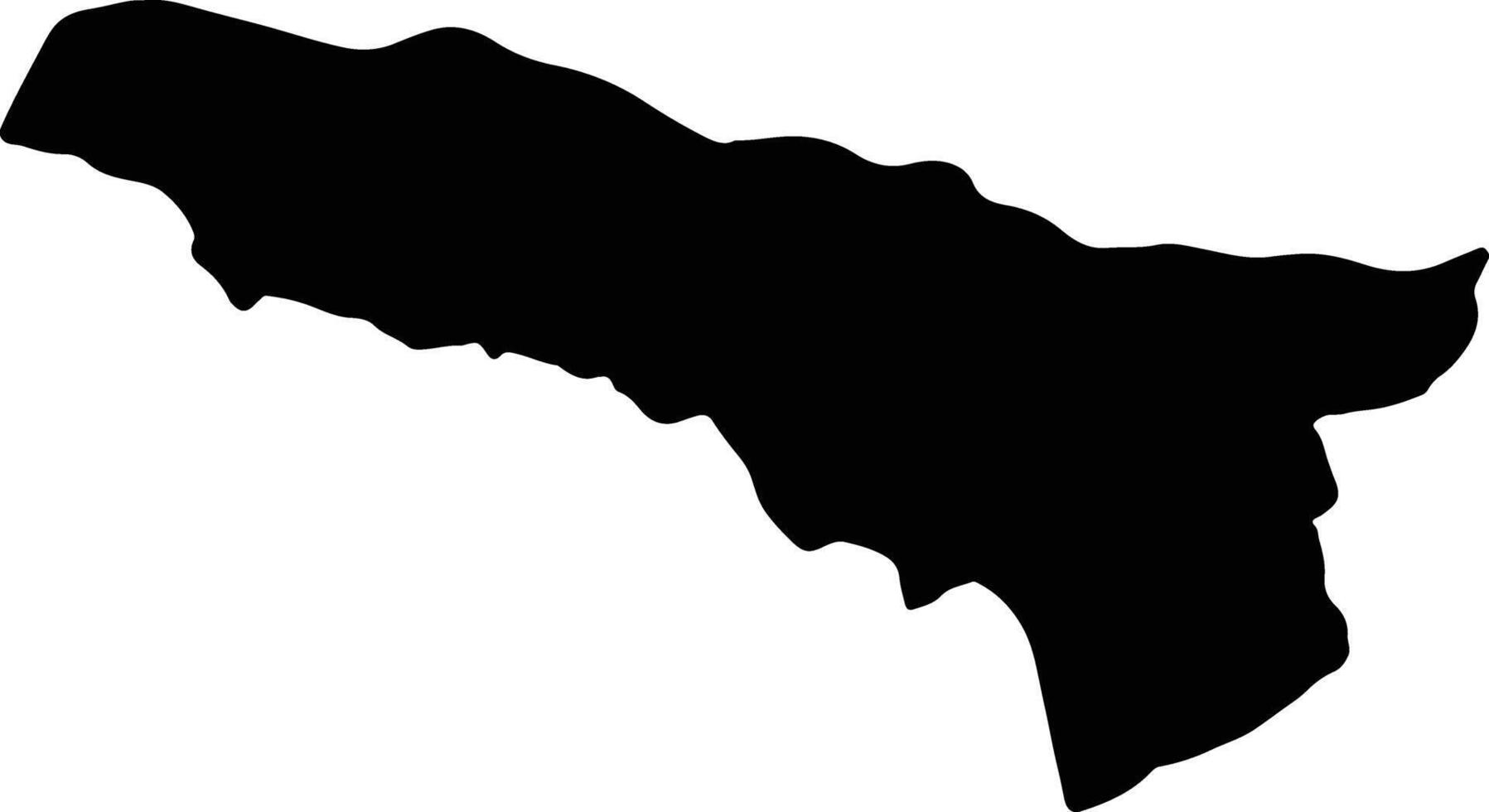 Abkhazia Georgia silhouette map vector