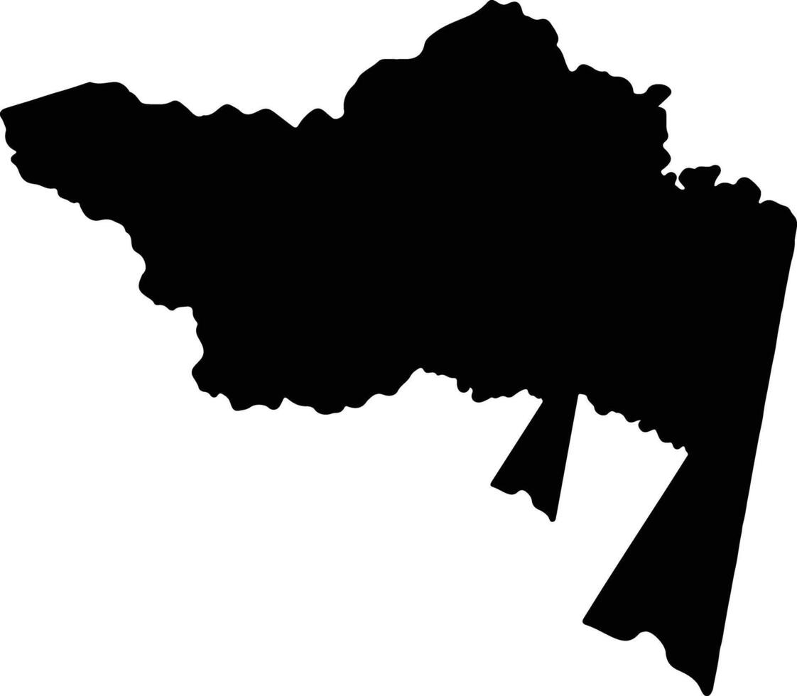 Amazonas Colombia silhouette map vector