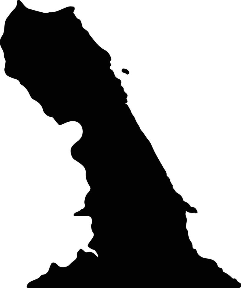 Al Bahr al Ahmar Egypt silhouette map vector