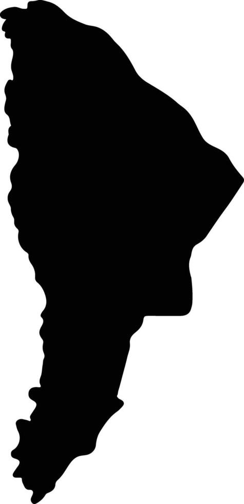 Afar Ethiopia silhouette map vector