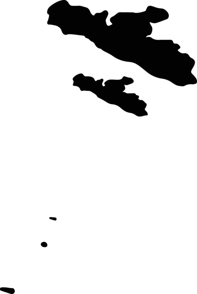 Agrigento Italy silhouette map vector