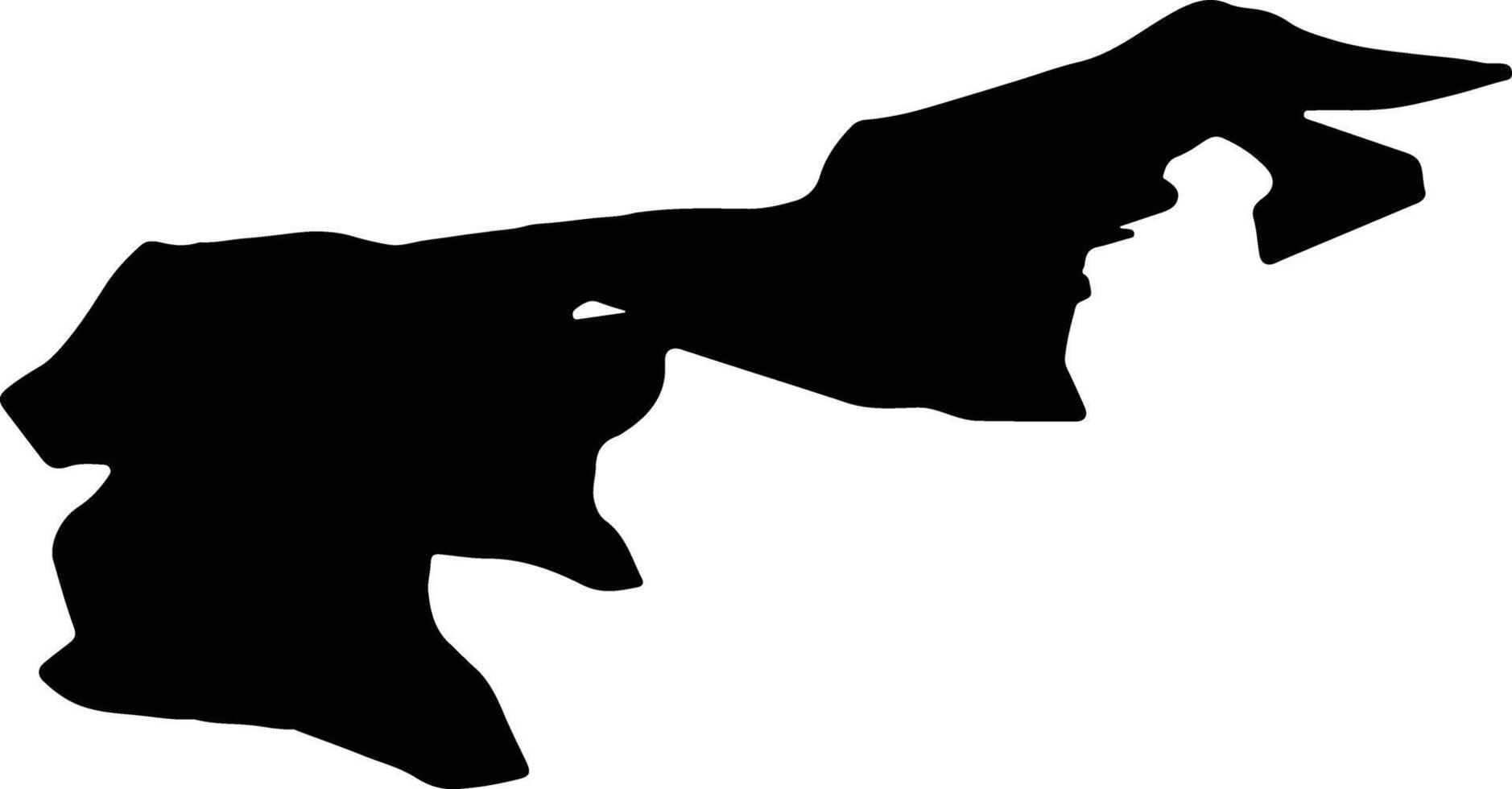 Appenzell Ausserrhoden Switzerland silhouette map vector