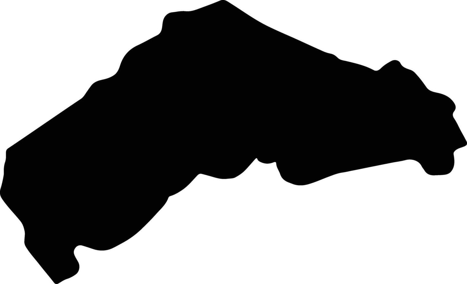 Ancona Italy silhouette map vector