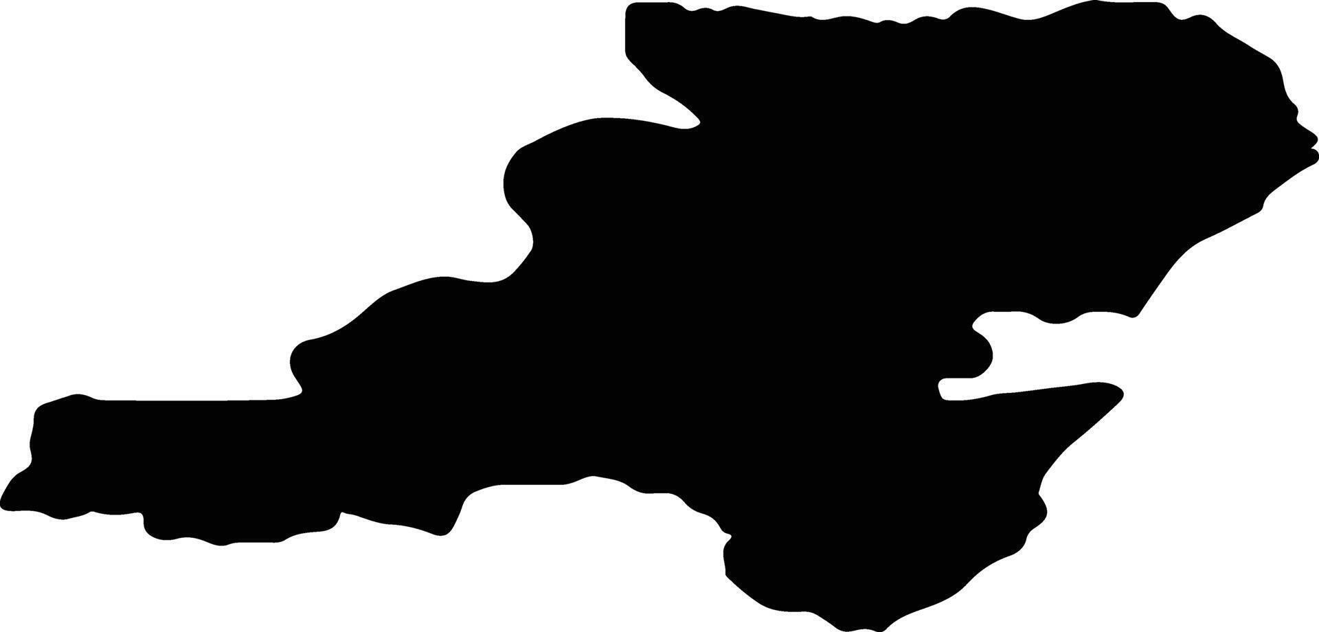 Aberdeenshire United Kingdom silhouette map vector