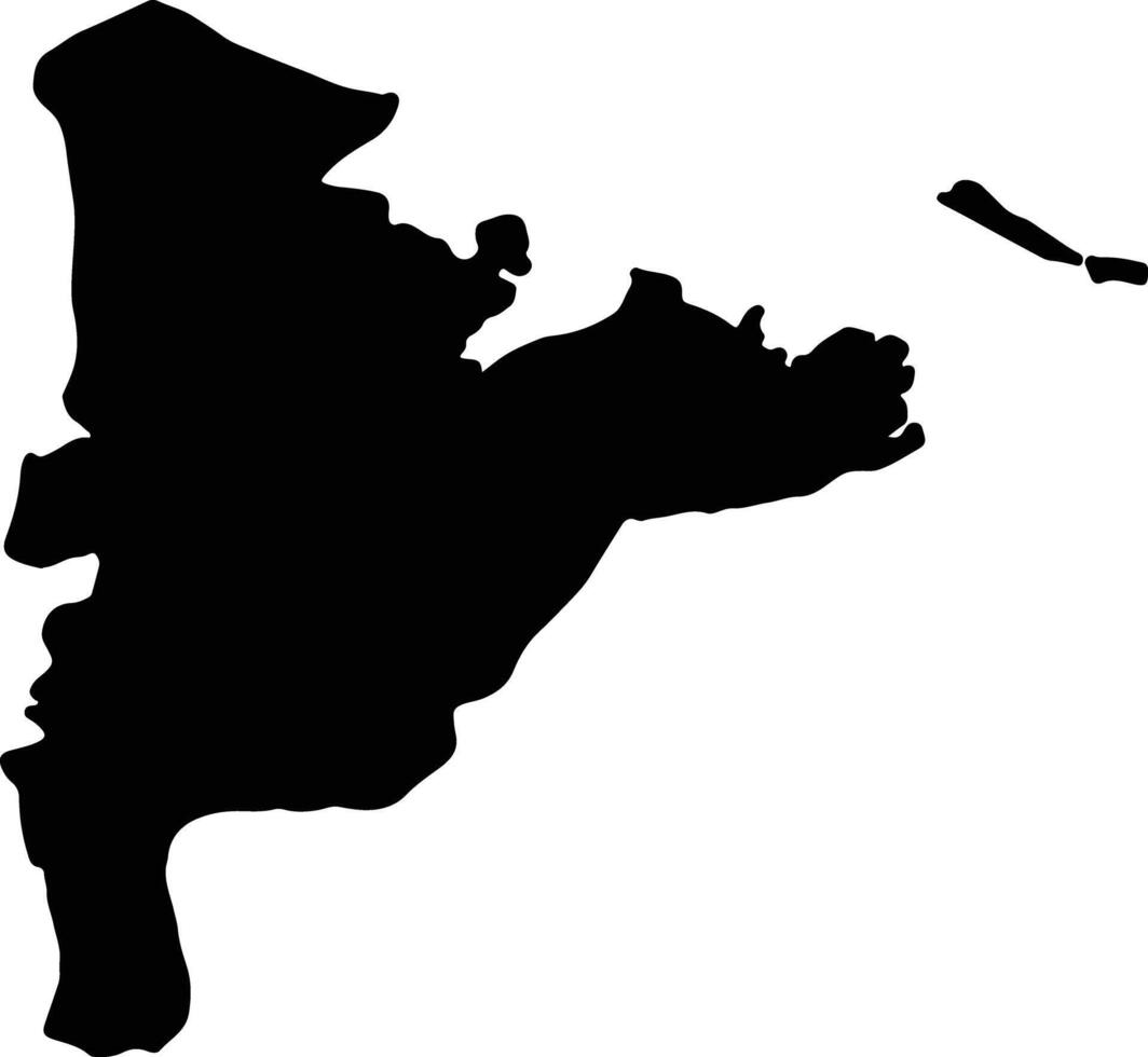 Ad Daqahliyah Egypt silhouette map vector