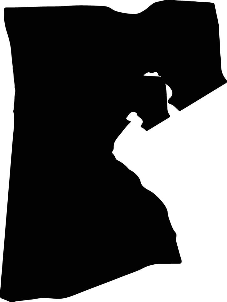 As Suways Egypt silhouette map vector